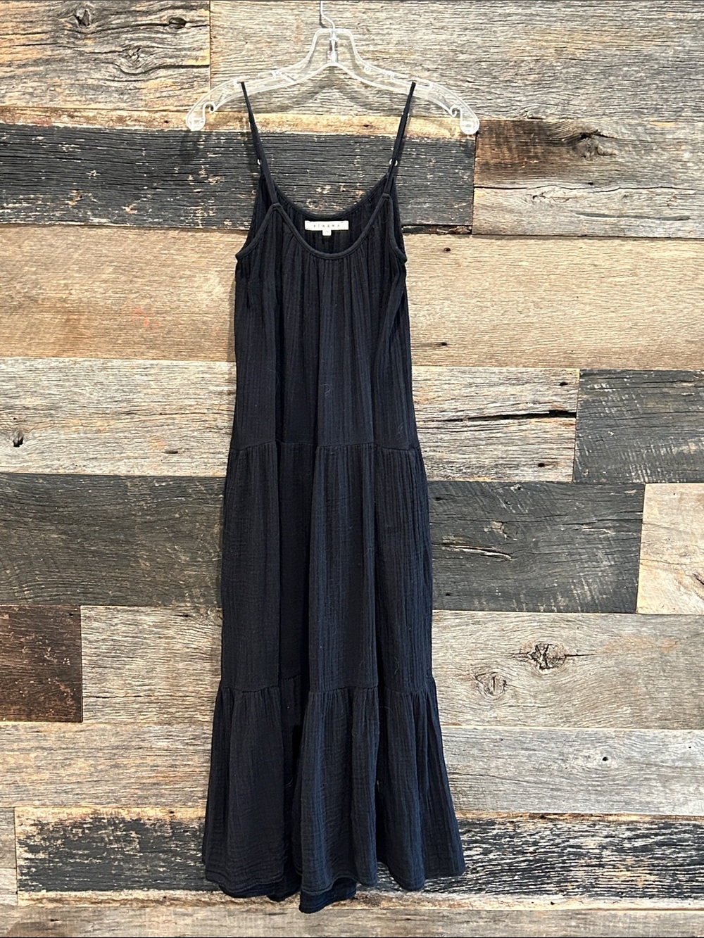 Xirena Cara Gauze Cotton Tiered Spaghetti Strap Midi Dress XS